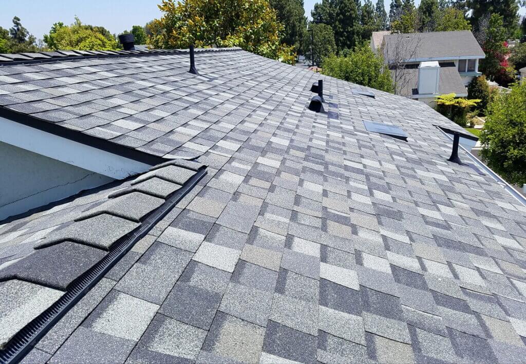 Bucks County home with asphalt shingles installed