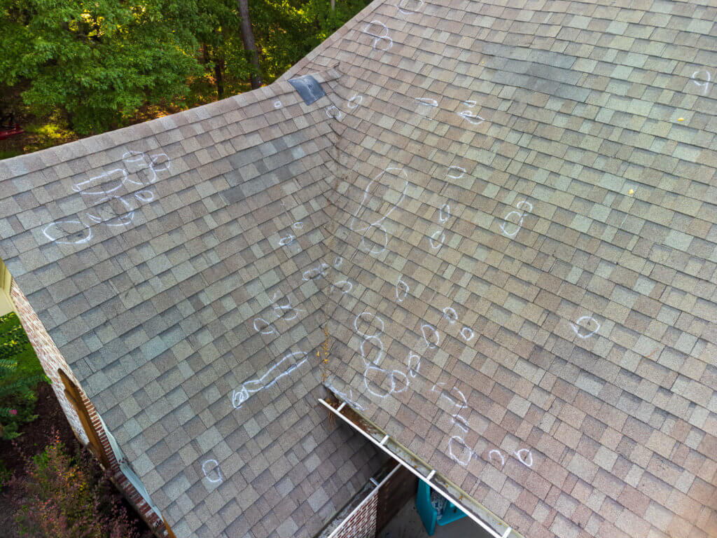 how to repair roof hail damage