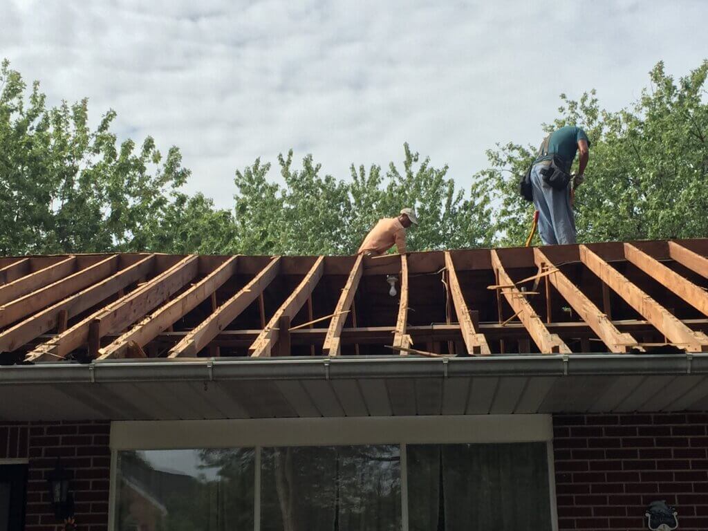 sagging roof rafters repair in Burlington County